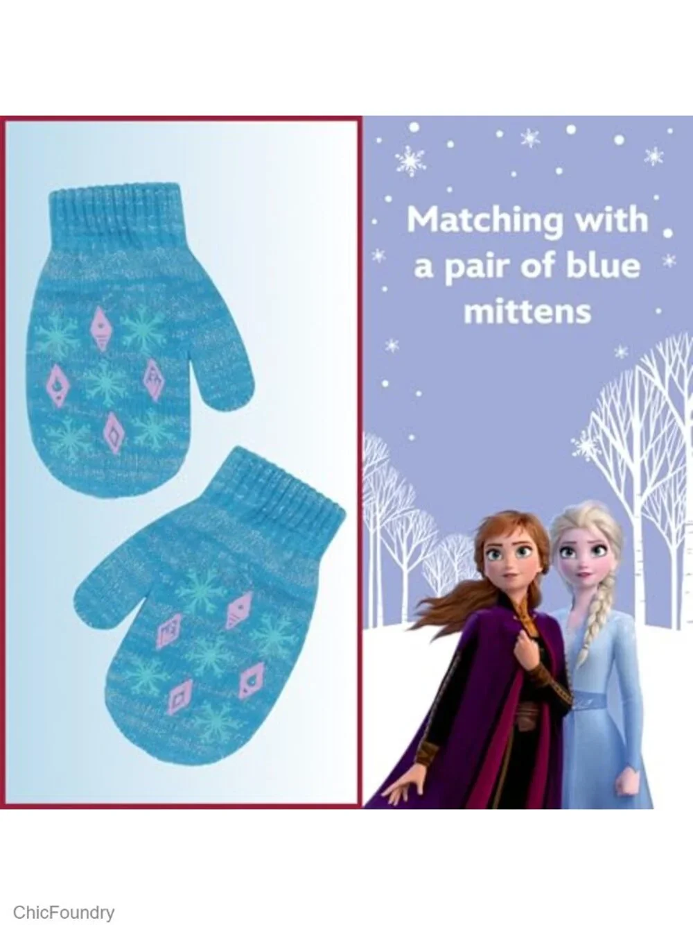 Winter Hat & Mittens Set with Sherpa Lining