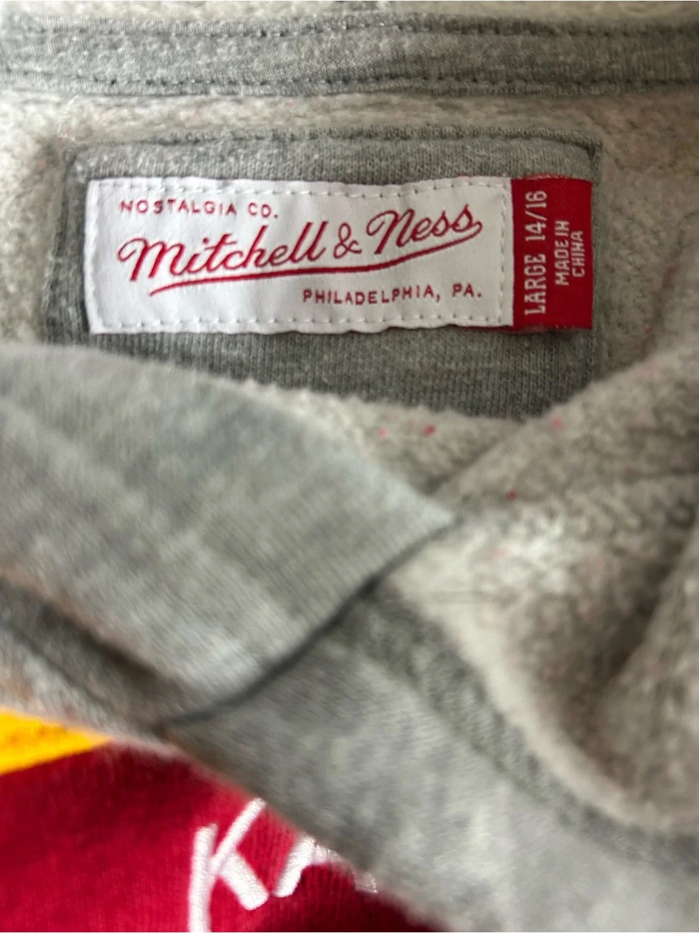 Kansas City Chiefs Red & Gray Hooded Pullover Sweater youth