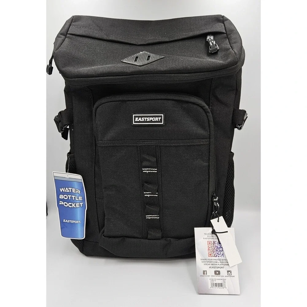 Eastsport‎ Victory Top Loader Backpack Black Laptop School Travel Bag New